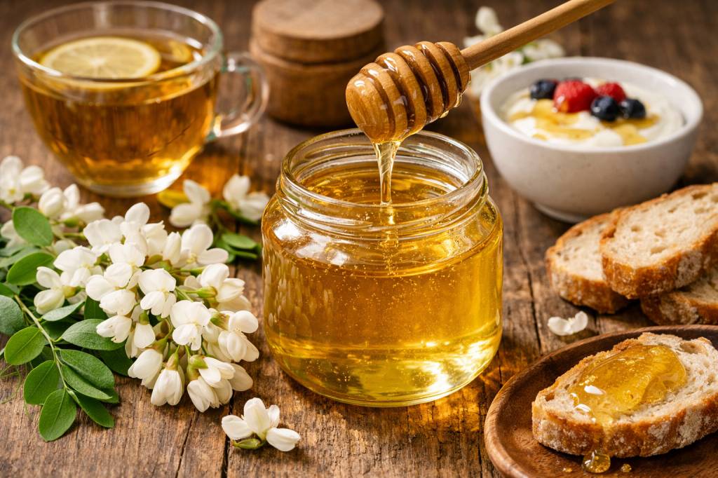 Les bienfaits du miel d&rsquo;acacia : comment l’utiliser en cuisine et au quotidien