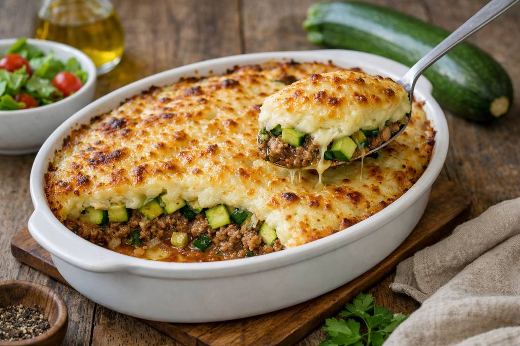 Hachis parmentier de courgette : une version légère et savoureuse pour le dîner